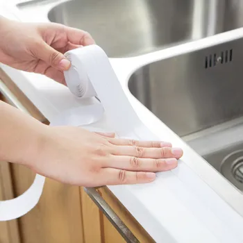 Kampe sąnarių drėgmei atsparus miltligė apsaugos lipdukai anti-susidūrimo juostelės virtuvės, vonios sienelės sandarinimo juosta atspari vandeniui T5
