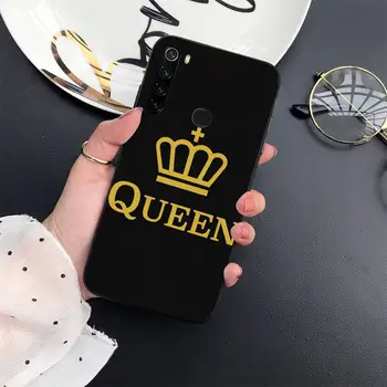 Karalius ir Karalienė Karūna Telefoną Atveju Xiaomi Redmi Pastaba 4 X 5 6 7 8 pro 6A