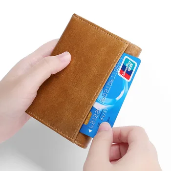 Karvės odos rda anti-theft kredito kortelė pakuotėje korėjos versija vizitinė kortelė pakuotėje multi-card verslo kortelės turėtojas