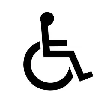 Karšto Pardavimo Įdomių Automobilių Lipdukas Neįgaliesiems Simbolis Priedai Decal Vandeniui Automobilio Langas PVC 11cm X 10cm