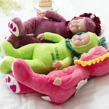 Kawaii Miega kūdikių lėlės reborn minkštas pliušinis elektros dainuoja lėlės mergaitėms gimtadienio dovana vaikams poupee žaislai boneca