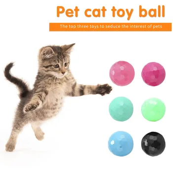 Kačiukas Mokymo Nulio Barška Kamuolys Katė Interaktyvus Pet Mesti Bell Žaislai, Namų ūkio Gyvūnų Kačių Pramogos