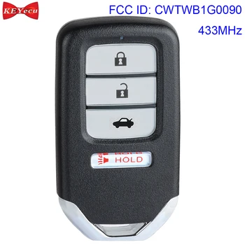 KEYECU Honda Accord 2018 2019 2020 Smart Remote Keyless Raktas Fob FCC ID: CWTWB1G0090 433MHz FSK
