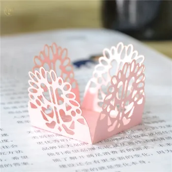 Kinija paštu Nemokamas pristatymas pjovimas lazeriu mini keksiukų vyniojamąjį popierių už vestuvių stalo centerpieces