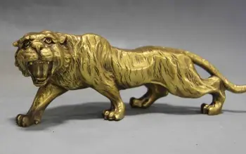 Kinijos Fengshui Varis žalvaris Gyvūnų Zodiako Metais Laimingas Tigras Statula