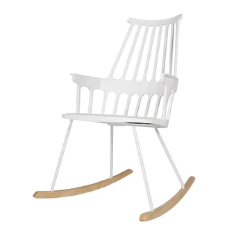 Klasikinis Modernus dizainas, plastikinės kietas medinė Supamoji Kėdė. Mados atsipalaiduoti kambarį laisvalaikio kėdė, palėpėje gražus rokeris 1PC