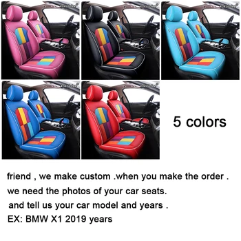 Kokololee Užsakymą Oda automobilių sėdynių užvalkalai BMW 3/4 Serija E46 E90 E91 E92 E93 F30 F31 F34 F35 G21 G20 F32 F33 F36 automobilių sėdynės