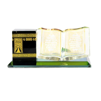 Kolekcines Dovana Kaaba Modelis Islamo Pastato Miegamasis Graviravimo Biuras Namų Dekoro Suvenyrai Musulmonų Kristalų Figūrėlės Rankdarbiai