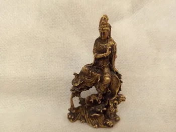 Kolekcionavimas žalvario skulptūra Palmar skulptūra Guanyin Drakonas