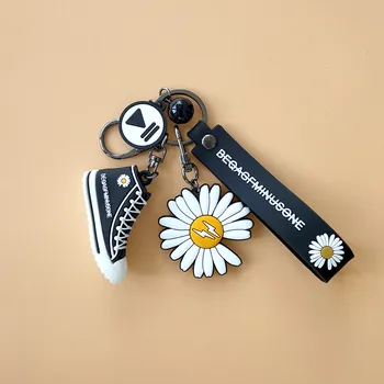 KPOP G-Dragon Silikagelio Daisy Key Chain paketų prižiūrėtojų raktinę Pakabukas Peaceminusone Maišelį Apdailos Gerbėjai Kolekcija