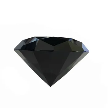 Krištolo Stiklo Fengshui Diamond Black Prespapjė 50mm 1pcs Už Lempa Apdaila Didelis Pardavimo