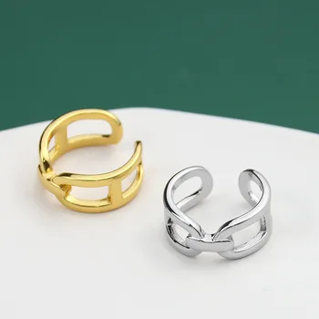 Kshmir Naujas aukso žiedą, mazgas temperamentas mados moterų geometrinis žiedas tendencija Japonija ir Pietų Korėja priedai 2021