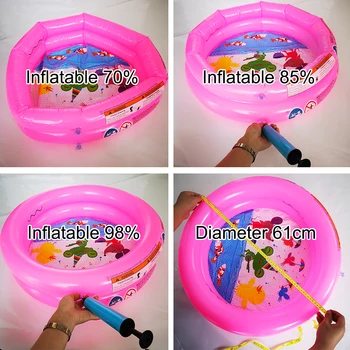 Kūdikių vonia, vonia, Plastikiniai pripučiami Kūdikių Vonios kambarys, Vonia Baseinas pripučiamas Pliuškenimosi baseinas rožinė ir mėlyna summber vandens žaisti žaislai, dovanos
