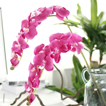 Labai Didelis Drugelis Orchidėja Mano, Gumos Drėkina Vestuvių Netikrą Gėlių Dirbtinių Gėlių Namų Dekoravimo, Modeliavimo Augalų