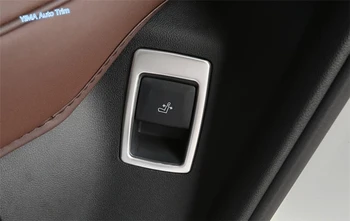 Lapetus ABS Automobilių Stiliaus Galinės Sėdynės Atlošo Reguliavimo Mygtuką apsauginis Dangtis Rinkinys iš Nerūdijančio Plieno, Tinka BMW X3 G01 2018 - 2021