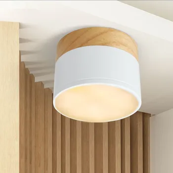 LED Balta apranga žemyn šviesos balkono langą spygliuočių medienos, praėjimo koridorius lempos šviesos sienos lempos NE skylė 3W 5W minimalistinio stiliaus