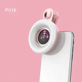 LED Telefono Objektyvą Selfie Žiedas Šviesos Mobiliojo Telefono Užpildyti Šviesos HD Makro Pritemdomi Lempos Grožio Ringlight