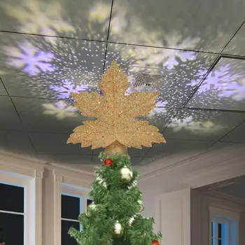 LED Šviesos Kalėdų Eglutė Topper Twinkling Star Šviesos Projektorius Naktį Šviesos Pūgą Projekcijos, Apšvietimo Lempos Snaigės