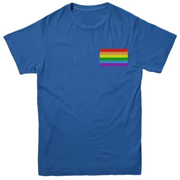 Lgbt Taikos Simbolis T-Shirt, Lgbt Judėjimo Vėliavos Dizainas Išsiuvinėti Tee Topbrand Naujas 2019 M. Vasarą Mens Trumpas Rankovės Cool Atsitiktinis
