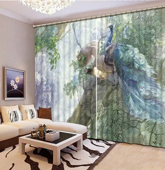 Mados 3D Namų Dekoro Gražus povas 3d užuolaidų, Namų Dekoro Kambarį Gamtos Meno dekoro mados namų puošmena miegamasis
