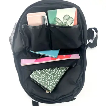 Mados Kuprinė Moterims, Vyrams Unisex Mokinių Kuprinės Modelį Vientiso Fono Tileable Kelionės krepšys Bookbag