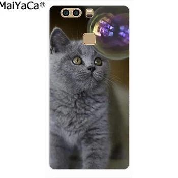 MaiYaCa juoda British Shorthair katė gyvūnų Dizainas telefono dėklas, skirtas 
