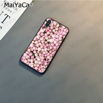 MaiYaCa Saldus bijūnas Baltos gėlės Naujausias Mados telefono dėklas skirtas iphone SE 2020 m pro 11 8 7 66S Plus X 5S SE XS XR XS MAX dangos