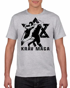 Marškinėliai Vyrams Vasaros Mens Print T-Shirt Krav Maga (Kovos Menų Savigynos Izraelio Kovos Su Dvd Idf Armijos Mokymo) Tee Marškinėliai