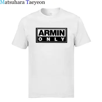 Matsuhara Taeyeon Brand T - vyriški trumpomis rankovėmis Tee marškinėliai Atsitiktinis Vyrų Mados Drabužių, MC, DJ Armin Van Buuren Hip-Hop