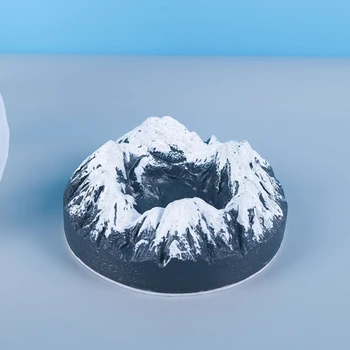 Mažas Sniego Kalnų Ornamentu Silikono Forma 