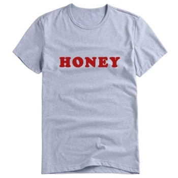 Medus Laišką, Print T Shirt Moterims Trumpomis Rankovėmis O Kaklo Prarasti Balti Marškinėliai Vasarą Ponios Marškinėliai, Topai Drabužius Camisetas Mujer
