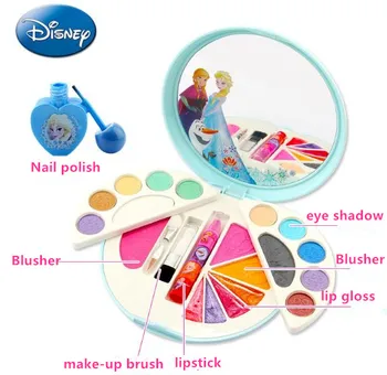 Merginos Princesė Kosmetikos Make Up Apsimesti Žaisti Disney Animacinių filmų, Pasakų Princesė Professional Make-up Box Žaislą Dovanų