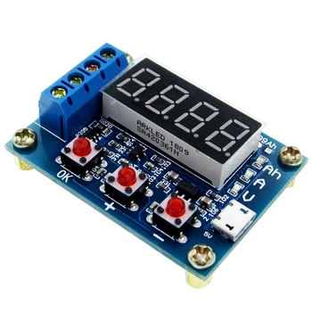 Micro USB Maitinimo Baterijos Talpa Testeris ZB2L3 LED Skaitmeninis Li-ion 18650 Ličio Išorės Apkrovos Akumuliatoriaus išsikrovimas Bandymų Analizatorius