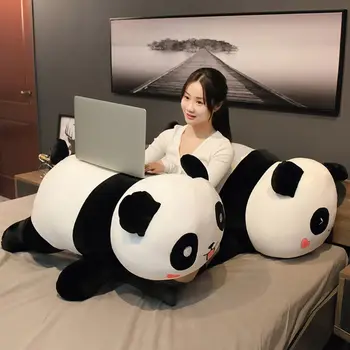 Mielas Panda Lėlės Minkštas Pliušinis Iškamša Pagalvę Namų Sofos Automobilis Baldų Pagalvėlės