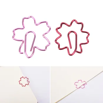 Mielas Sakura sakura Gėlės Paperclips Įrašų, Knygų Žymekliai Planuotojai, sąvaržėlių Dydis : Skersmuo 2.6 cm