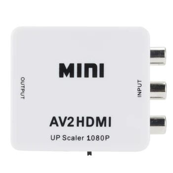 Mini AV ir HDMI Konverteris Adapteris Composite AV2HDMI Konverteris, 1080P HDTV DVD AV HDMI Adapterius