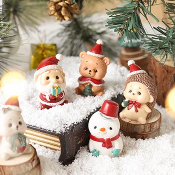 Mini Dervos Kalėdų Gyvūnų Papuošalai Kalėdų Dekoracijas Namuose Kalėdos Dekoratyvinių Aksesuarų Vaikams šventinių Dovanų