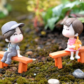 Miniatiūriniai Amatų Miniatiūrinės Skulptūros Animacinių Filmų Emuliacija Dervos Mėgėjams Pasakų Sodo Statulėlės Kieme Dekoro Mini Ornamentu Micro Kraštovaizdžio
