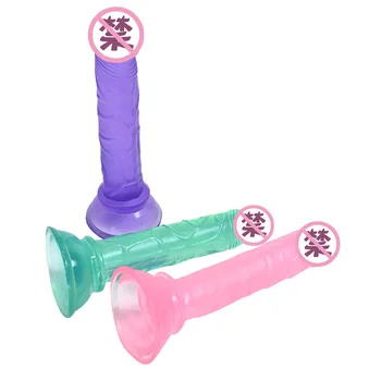 Minkštas Pienelis Dildo Realistiškas Penis, Klitoris Analinis Butt Plug Stipri Siurbimo Taurės Dick Žaislas Suaugusiam G-taško Orgazmą Sekso Žaislai Moteris