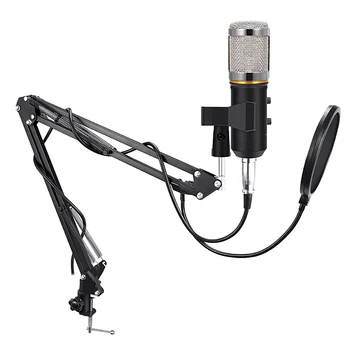 MK-F200TL Aidėjimo Mikrofonas 360° Universalus Console Inkaro Laikiklis Live K Dainą Kondensatoriaus Mikrofonas