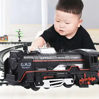 Modeliavimo elektros stebėti klasikinio modelio žaislas didelės spartos berniukas retro traukinio bėgių garo žaislų traukinio Z6U7