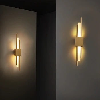 Modernios sienos lempos kambarį miegamojo lovos sienos Sconce minimalistinio koridoriaus praėjimo sienoje šviesos rungtynių šiaurės šalių namų apšvietimo lemputė