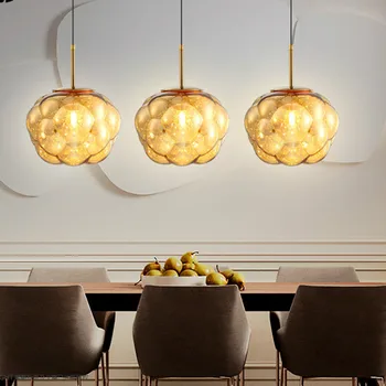 Modernus minimalistinis šviesos prabangos atmosferą kūrybinė asmenybė valgomasis, baras, kavinė restoranas stiklo šviestuvai LB032110