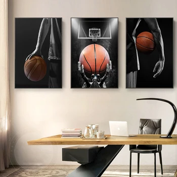 Modernus Sporto Krepšinio Svajonių Menas, Plakatų ir grafikos Drobės, Paveikslai, Sienos Menas Nuotraukas Kambarį Dekoro (be Rėmelio)