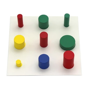 Montessori Medinių 4 Skirtingų Spalvotų Balionų, Švietimo Matematikos Žaislai Ikimokyklinio Amžiaus Vaikai, Vaikų Ankstyvojo Mokymo Dovana