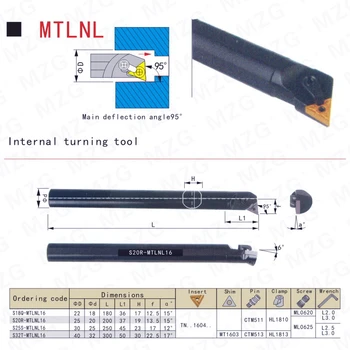 MOSASK MTLNL Nuobodu Karpymo S20R-MTLNL16 Vidaus Toolholders CNC Karbido Įterpti Tekinimo Vidinės Skylės Tekinimo Įrankiai