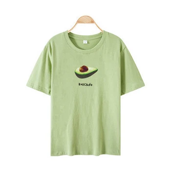 Moteris Spausdinti Vaisių marškinėliai Moteriška Trumpas Rankovės O-Kaklo Marškinėlius 2021 Atsitiktinis Vasaros Mados Saldus Pagrindinio Viršūnes ponios Drabužiai Nauji