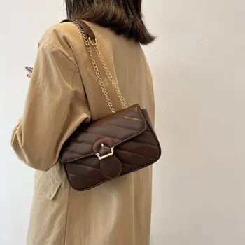 Moterų Krepšys Maišeliu Crossbody Krepšiai Moterų Dizaineris Prabanga Pečių Krepšiai, Derliaus Flap Bag Mergaičių Mados Rankinės Bolsa