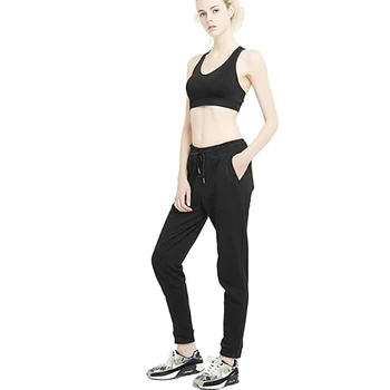 Moterų Sweatpants su Kišenėmis Laisvalaikio Pilka Juoda Medvilnės Poilsiu Prarasti Active Pants Elegantiškas Atsitiktinis Pulse Dydžio Drabužius