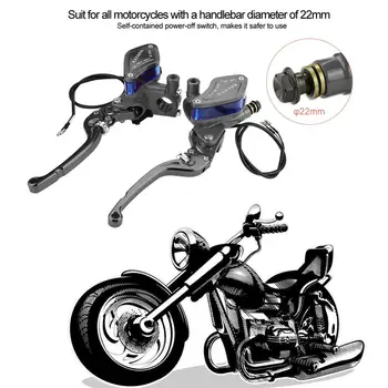 Motociklo Stabdžių Sankabos, Pagamintas iš aukštos kokybės aliuminio rūdžių Tiktų visiems motociklams su vairo skersmuo 22mm